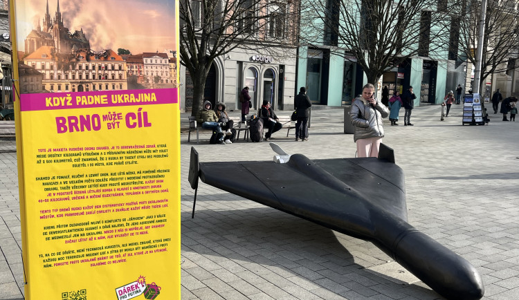 I Brno může být cíl. Ruský dron dorazil do na jih Moravy, poukazuje na hrůzy války