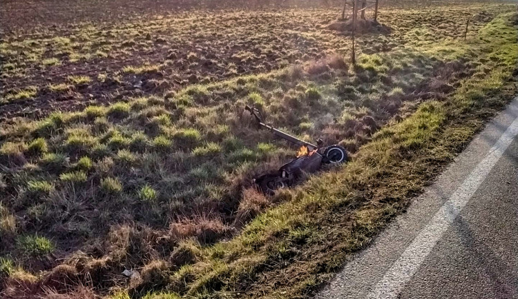 Foto z místa požáru