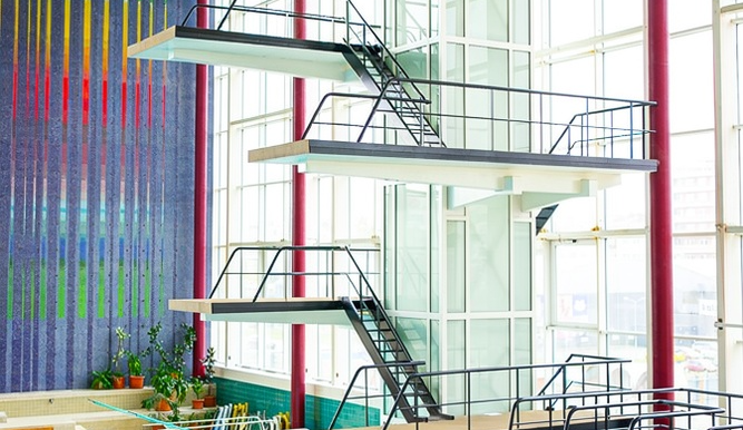 Skokanská věž v Lužánkách