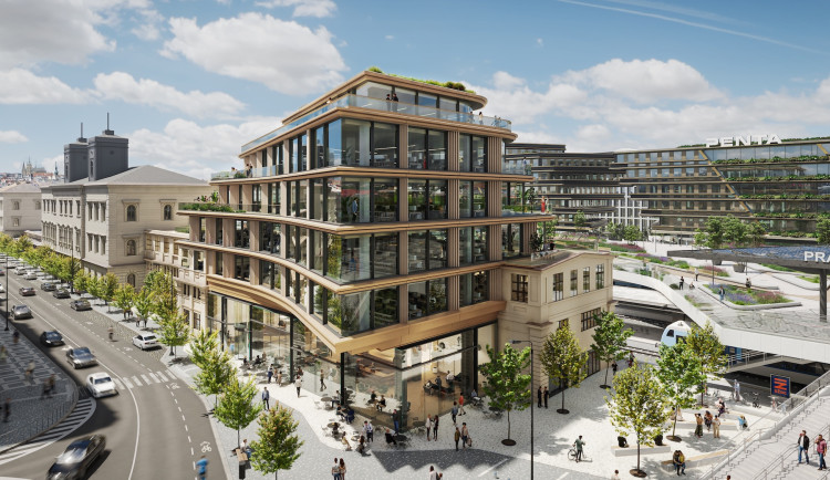 VIZUALIZACE: Penta bude u Masarykova nádraží stavět další kanceláře