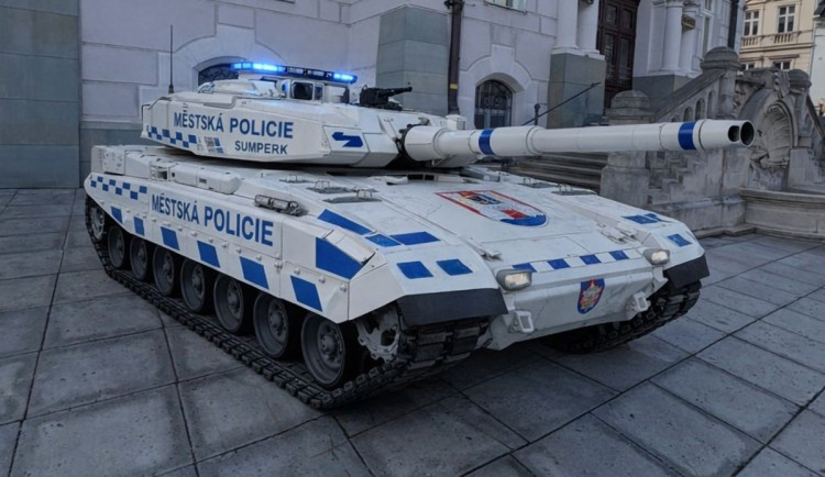 Tank pro strážníky v Šumperku či univerzitní Bachelor. Jaký aprílový žert vás zaujal?