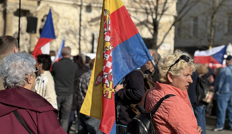 Ilustrační fotografie z demonstrace 