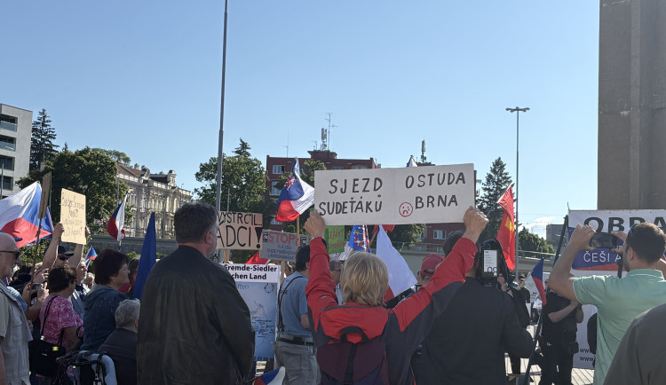 Ilustrační fotografie z protestu proti sjezdu