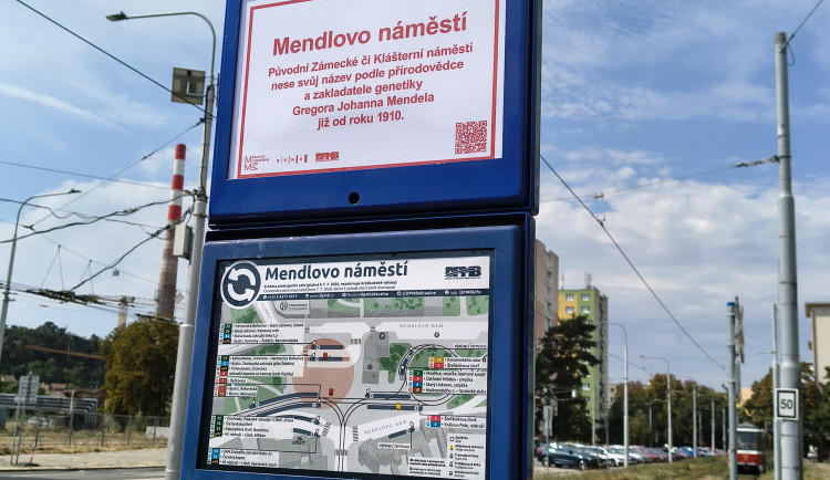 Podle písařů i slavného vědce. Cestující poznají historii brněnských zastávek