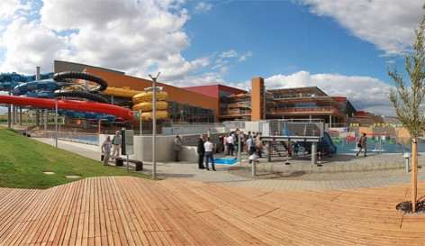 Pohled z jihozápadu z opalovací terasy