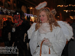 Mikuláš v centru Brna, foto: Brněnská Drbna, Miroslav Toman