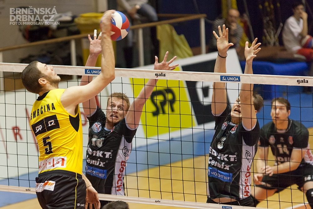 Volejbal Brno vs. VK Jihostroj České Budějovice, foto: Brněnská Drbna, Miroslav Toman