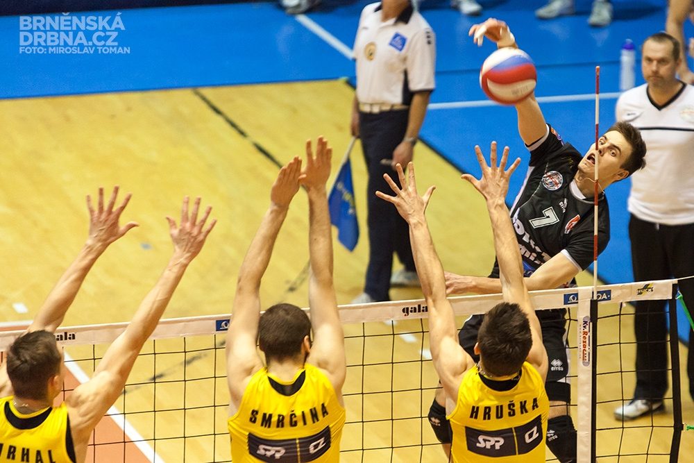 Volejbal Brno vs. VK Jihostroj České Budějovice, foto: Brněnská Drbna, Miroslav Toman