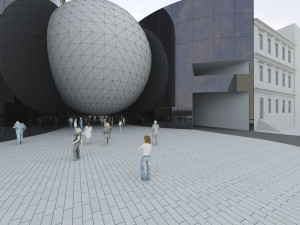 Exteriér Sono centra, vizualizace: Sono.cz