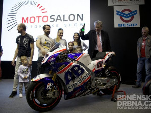 Odhalení nového motocyklu Karla Abrahama pro MotoGP, foto: Brněnská Drbna, David Zouhar