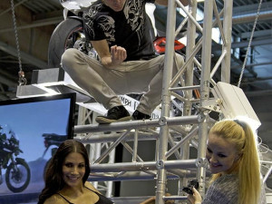 Odhalení nového motocyklu Karla Abrahama pro MotoGP, foto: Brněnská Drbna, David Zouhar