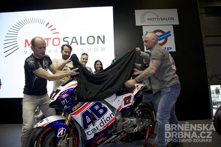 Odhalení nového motocyklu Karla Abrahama pro MotoGP, foto: Brněnská Drbna, David Zouhar