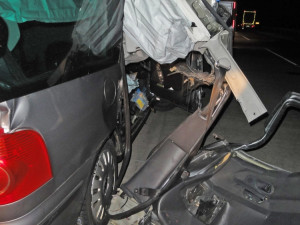 Tragická nehoda na D2, foto: HZS JMK