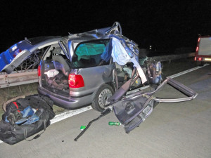 Tragická nehoda na D2, foto: HZS JMK