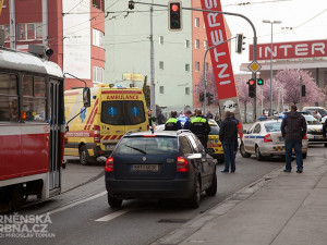 Ranní nehoda na Cejlu - muž se střetnul s tramvají, foto: Brněnská Drbna, Miroslav Toman