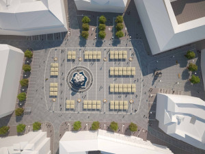 Vizualizace rekonstrukce Zelného trhu v Brně, vizualizace: Atelier RAW