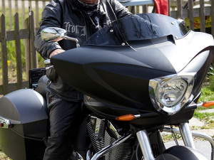 Cestovní motocykl Victory upoutá pozornost, foto: Brněnská Drbna, Miroslav Toman