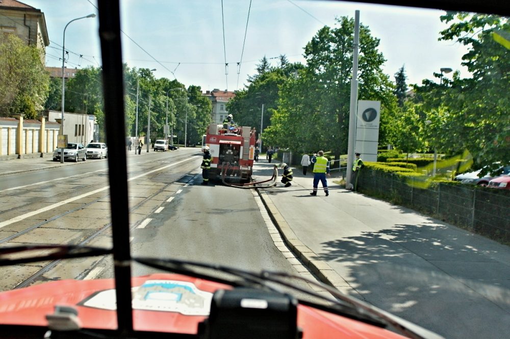 Hasiči nacvičovali likvidaci plamenů na Špilberku, foto: hasiči JMK