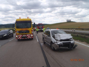 Hasiči zasahovali na D1 u vážné nehody, foto: HZS JMK
