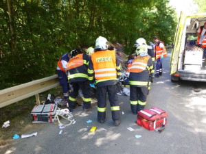 Tragická dopravní nehoda u Ivaně, foto: HZS JMK