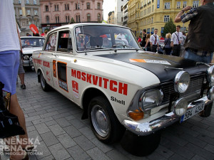 Historická závodní auta a motocykly se představily v centru Brna, foto: Brněnská Drnba, Miroslav Toman