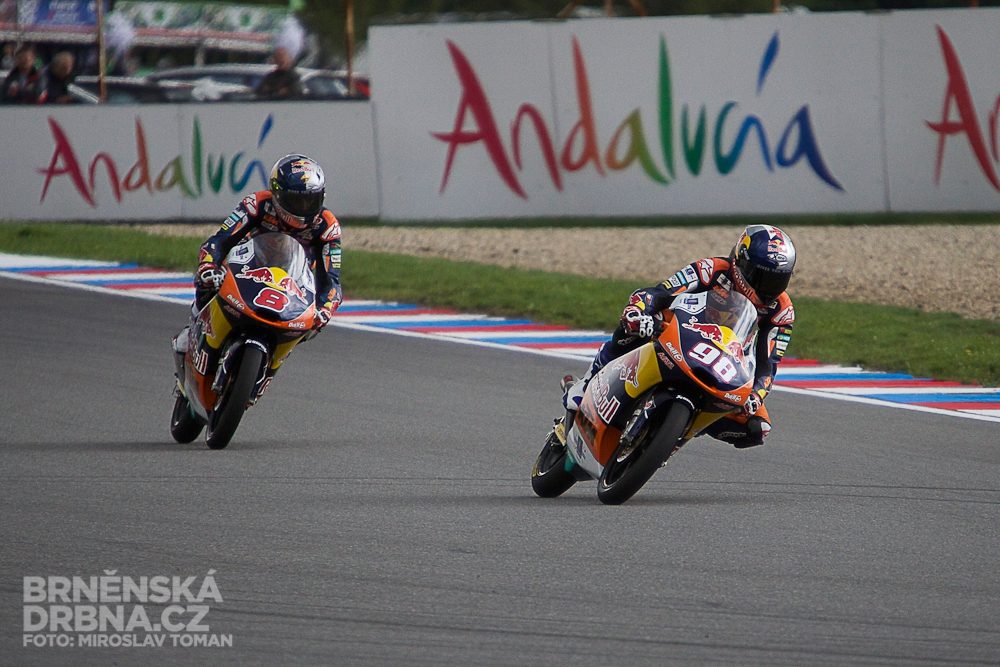 Karel Hanika a Jack Miller, Red Bull KTM Ajo, foto: Brněnská Drbna, Miroslav Toman