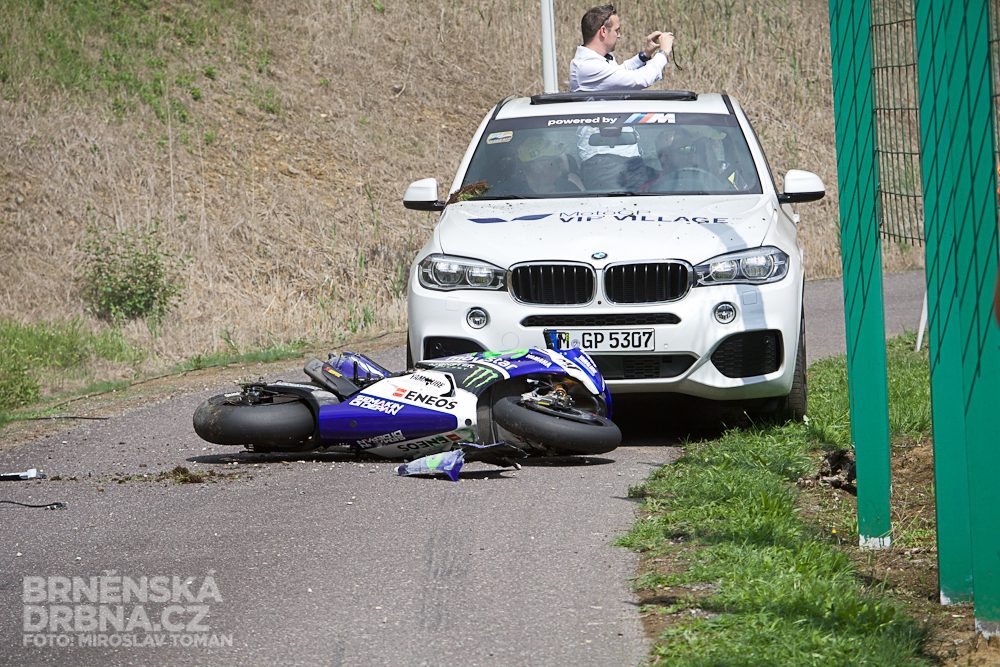 Valentino RoaHavarovaný motocykl Valentina Rossiho, foto: Brněnská Drbna, Miroslav Tomanssi, foto: Brněnská Drbna, Miroslav Toman