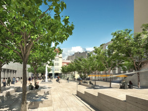 Janáčkovo kulturní centrum navrhl v lokalitě u Inter hotelu Atelier M1, vizualizace: Atelier M1