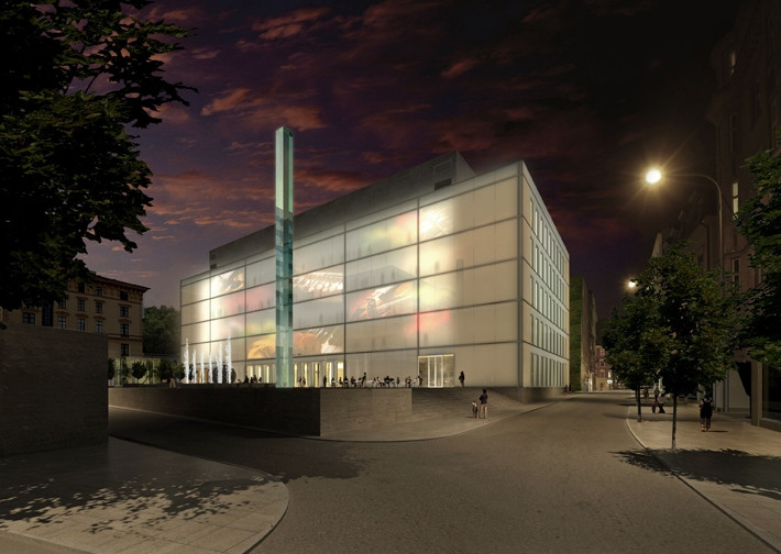 Janáčkovo kulturní centrum navrhl v lokalitě u Inter hotelu Atelier M1, vizualizace: Atelier M1