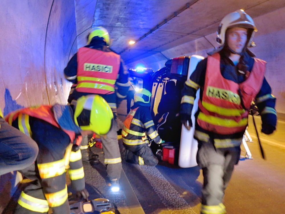 Cvičení v Královopolském tunelu, foto: HZS JMK