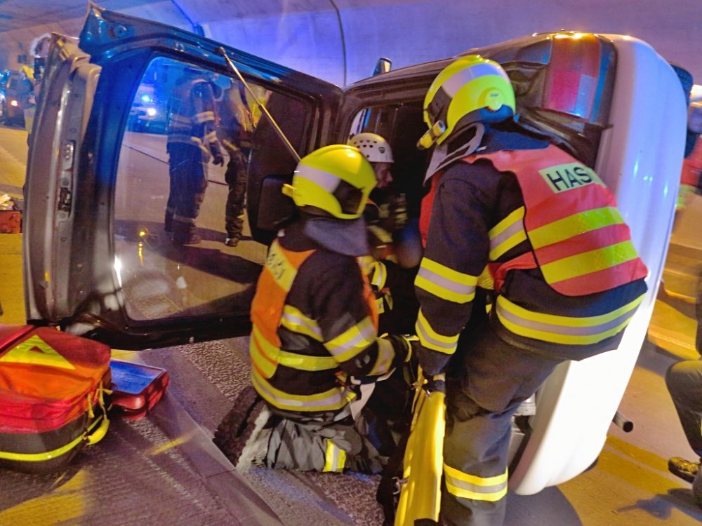 Cvičení v Královopolském tunelu, foto: HZS JMK
