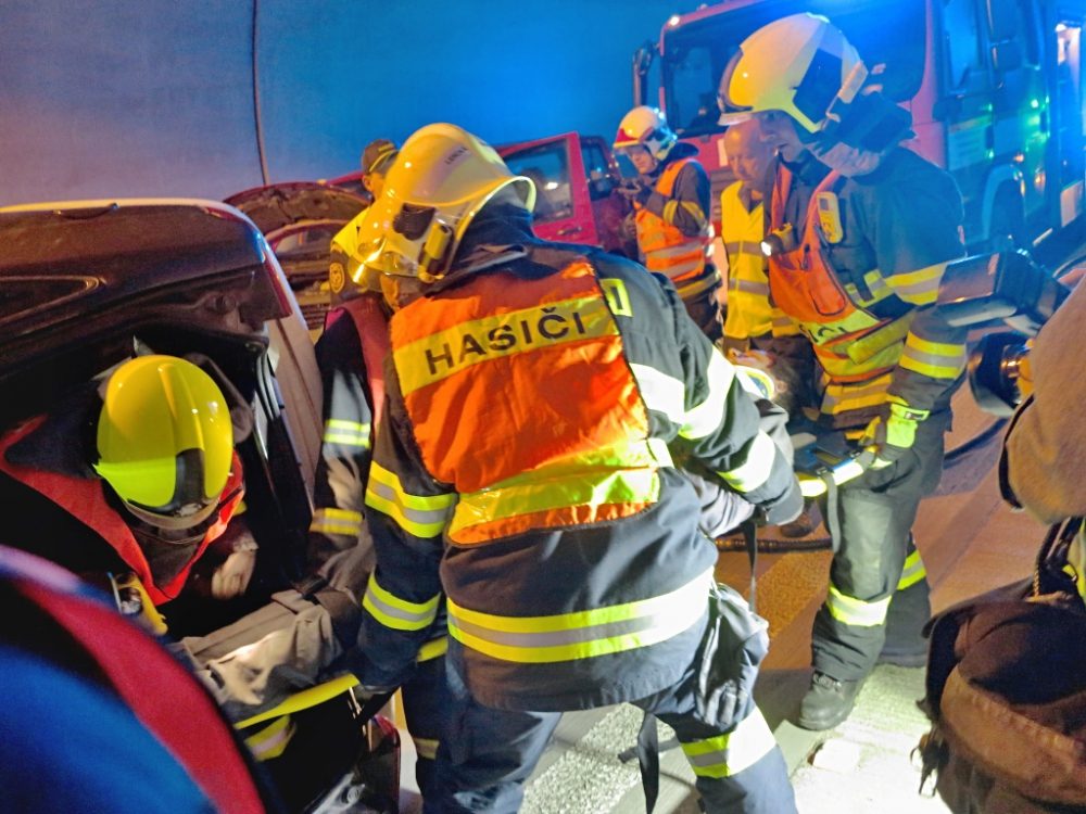 Cvičení v Královopolském tunelu, foto: HZS JMK