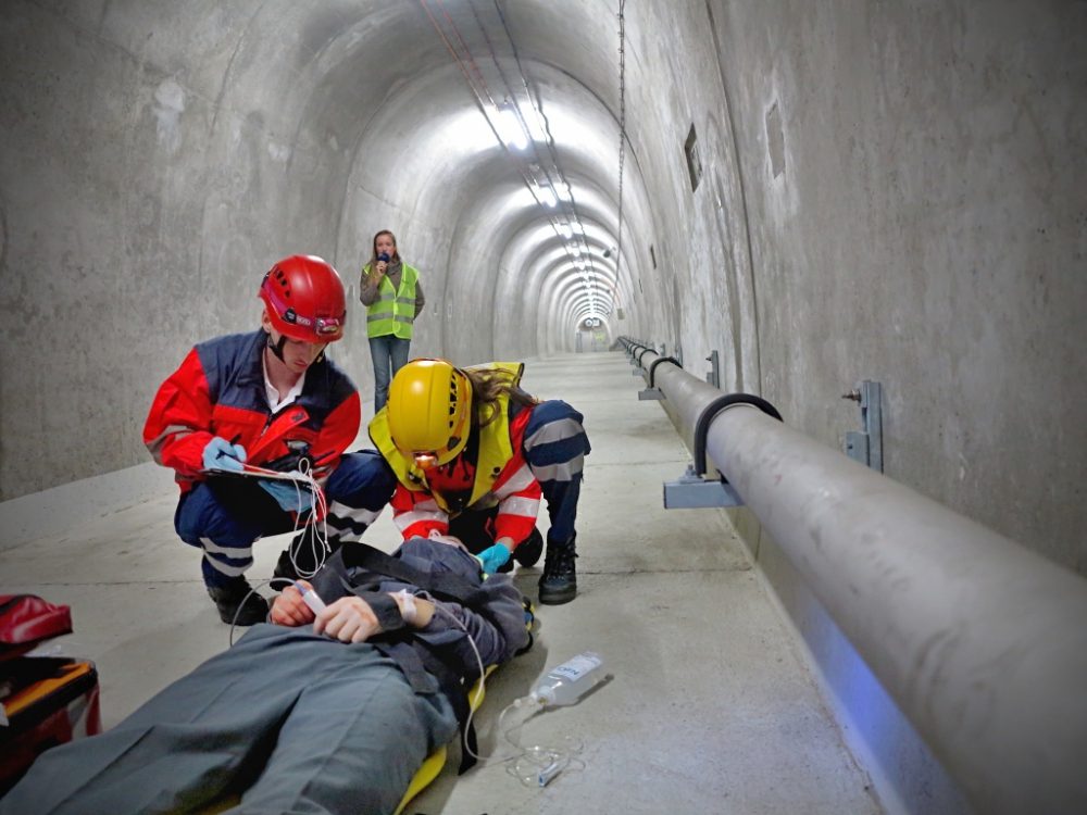 Cvičení v Královopolském tunelu, foto: HZS JMK