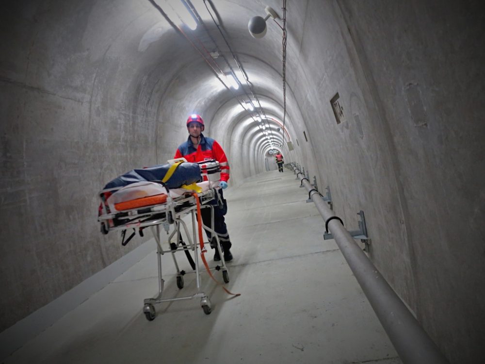 Cvičení v Královopolském tunelu, foto: HZS JMK