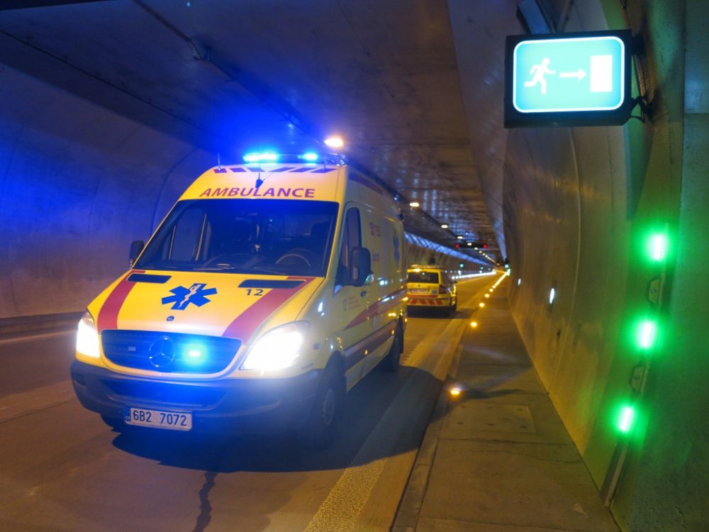 Cvičení v Královopolském tunelu, foto: HZS JMK