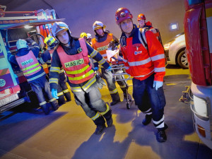 Cvičení v Královopolském tunelu, foto: HZS JMK