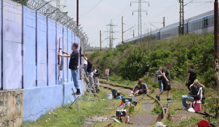 Obrazy z největšího graffiti jamu v Česku, Autor: Ondřej Vítek