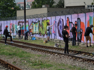 Obrazy z největšího graffiti jamu v Česku, autor: Ondřej Vítek