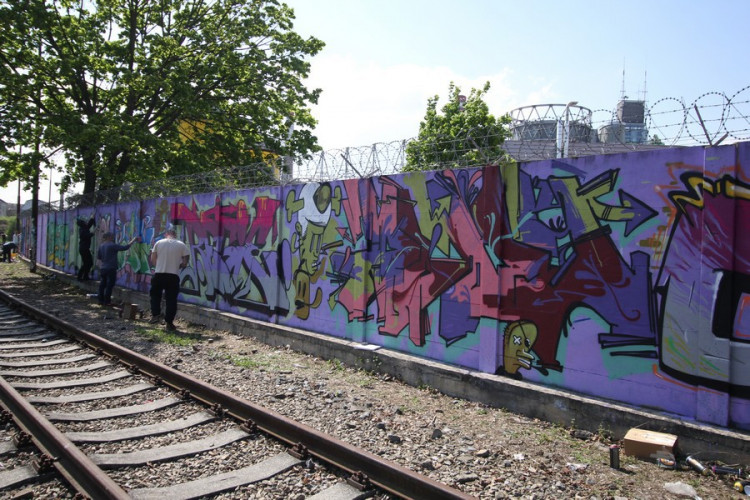 Obrazy z největšího graffiti jamu v Česku, autor: Ondřej Vítek