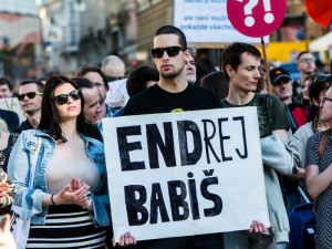V Brně se opět po týdnu setkali lidé na protest proti Babišovi se Zemanem, autor: Tomáš Hrivňák