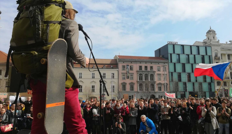 #VyjdiVen stávka studentů na Svoboďáku