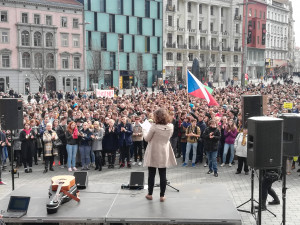 #VyjdiVen stávka studentů na Svoboďáku