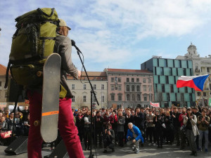 #VyjdiVen stávka studentů na Svoboďáku