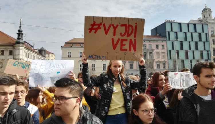 #VyjdiVen stávka studentů na Svoboďáku