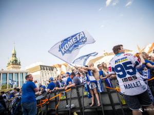 Zelňák při vítězném zápase v Třinci a zisku titulu, autor: Martin Pištěk