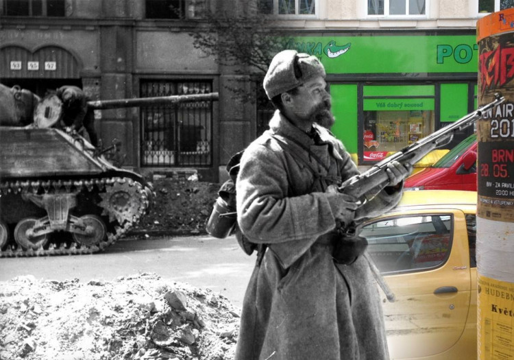 Hitler v současných brněnských ulicích a rozbombardované Brno, Autoři: Michal Doležel Pavla Voborník Kačírková, Lenka Křikavová