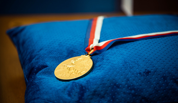 Předání velké zlaté medaile Masarykovy univerzity slovenskému prezidentovi Andreji Kiskovi, autor: Tomáš Hrivňák
