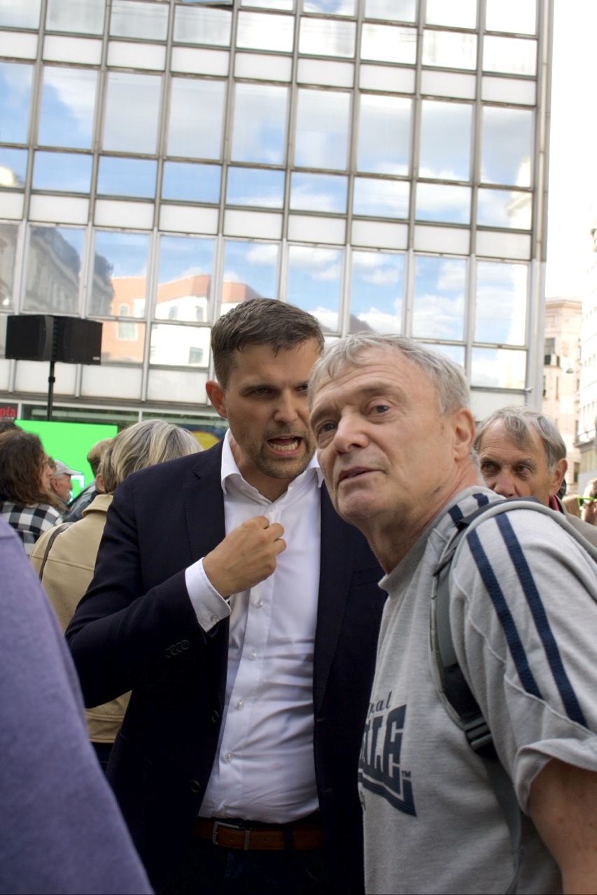 FOTO: Volby na obzoru. Do Brna ve stejný den zavítali Petr Fiala i Andrej Babiš
