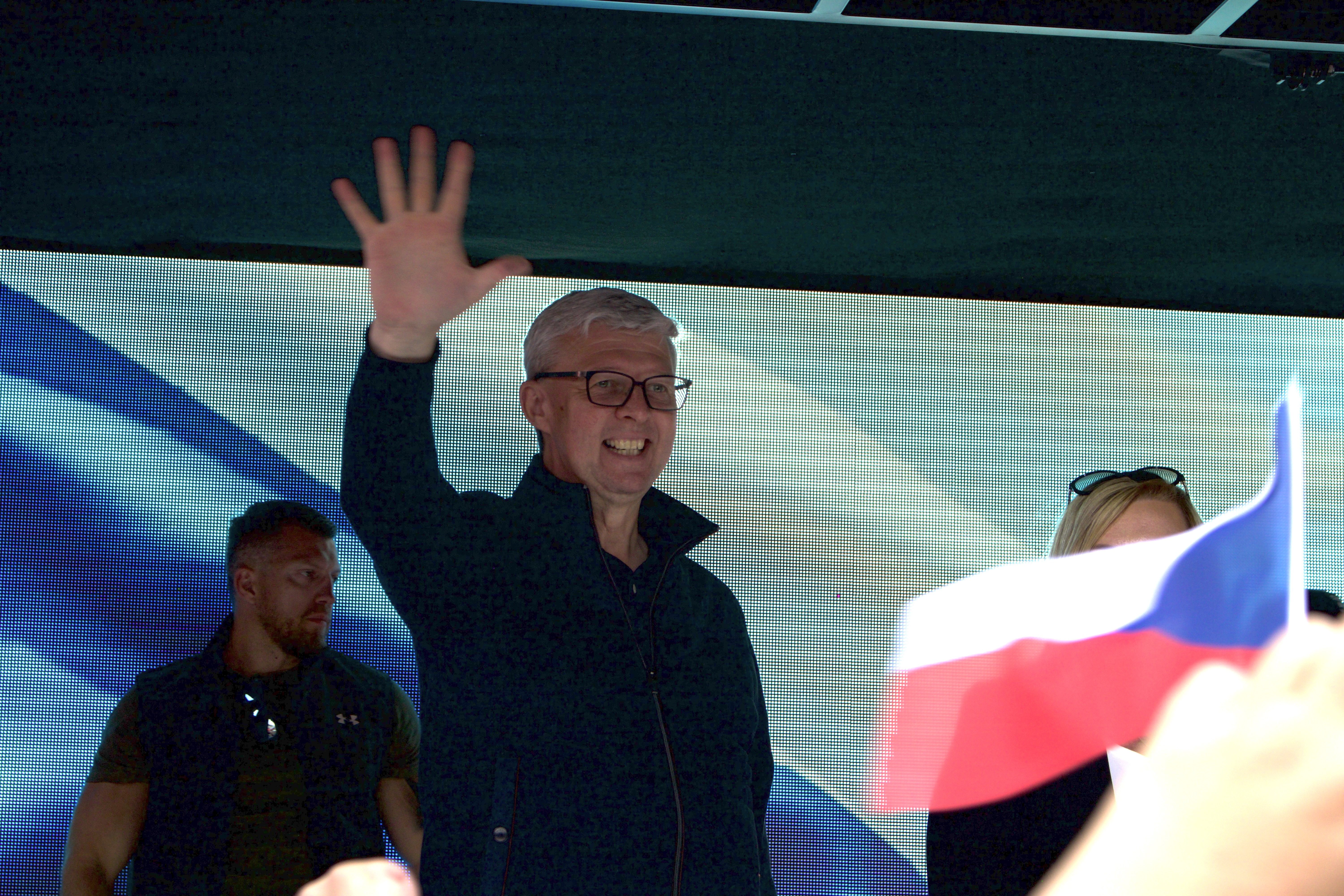 FOTO: Volby na obzoru. Do Brna ve stejný den zavítali Petr Fiala i Andrej Babiš
