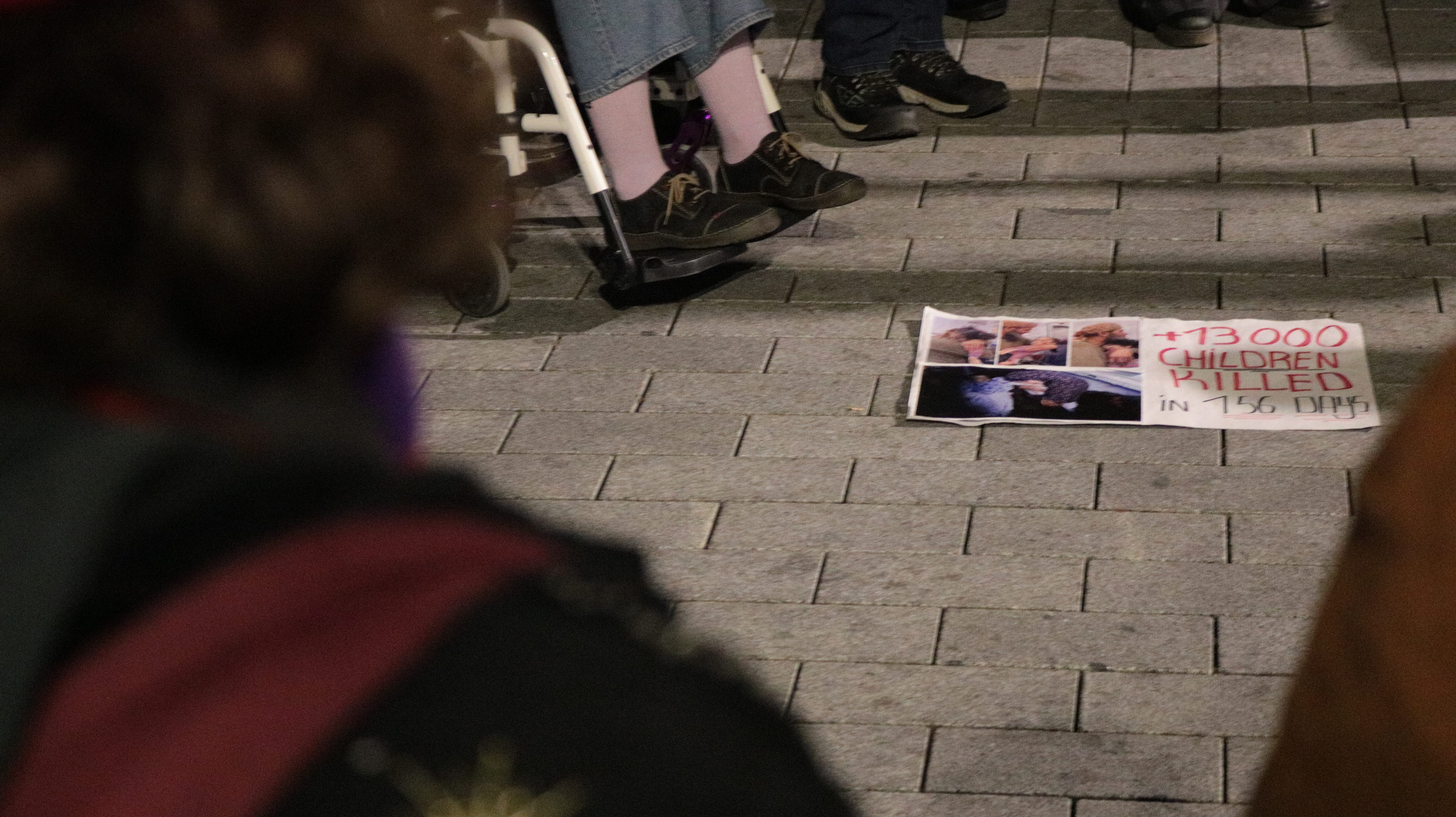 FOTO: Aktivisté protestovali na podporu Šárky, stala se nezvěstnou na cestě do Gazy